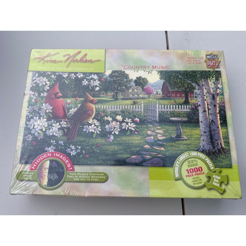 MasterPieces Kim Norlien Country Music 1000 Piece Jigsaw Puzzle Hidden Images NW